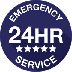 24 hour emergency service logo